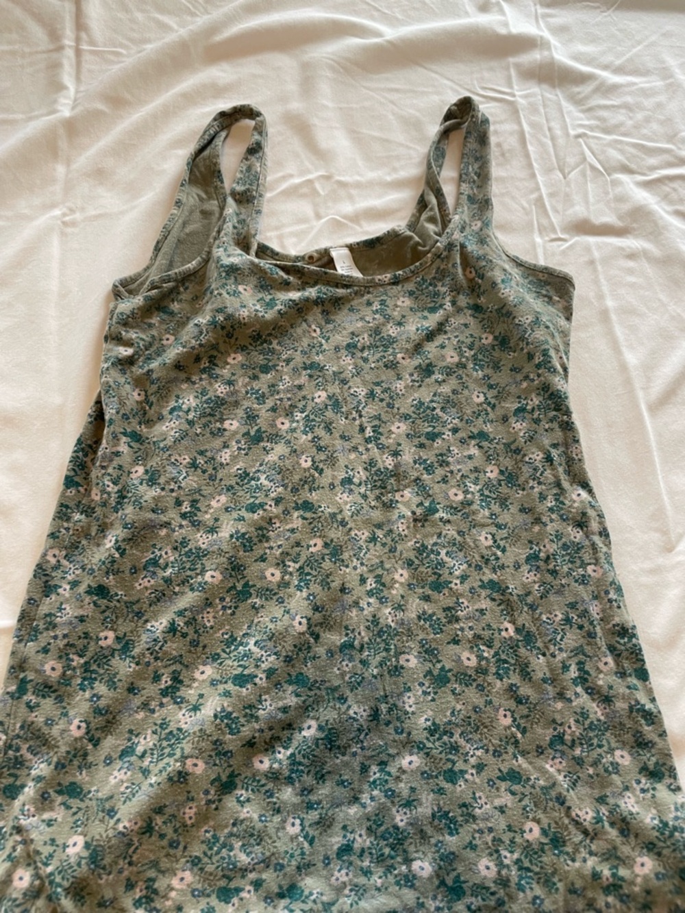 Banana Republic Green Floral Tank Top